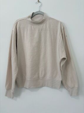 Alo Yoga Freestyle Crew Sweatshirt Sz S Bone EUC